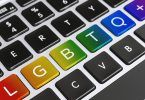 LGBTQ+ On Computer Keyboard Keys