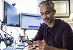 Man working in home office