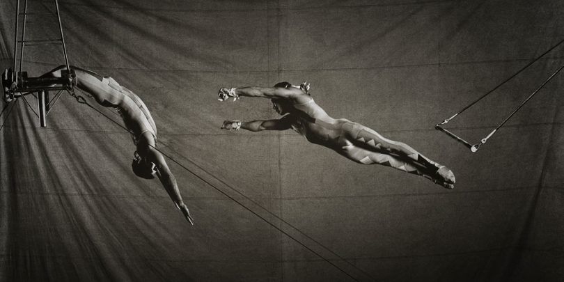Trapeze Black and White